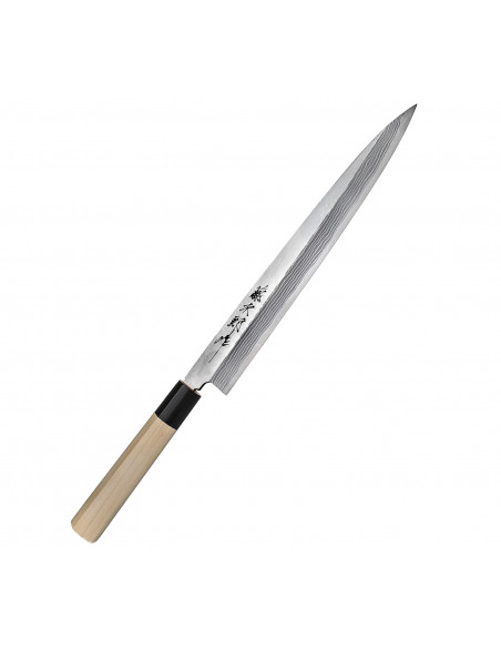 TOJIRO Aogami Damascus Japoński Nóż Yanagi-Sashimi 27 cm F-1021