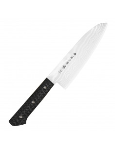 TOJIRO Gai Damascus Japoński Nóż Santoku VG-10 17 cm F-1351