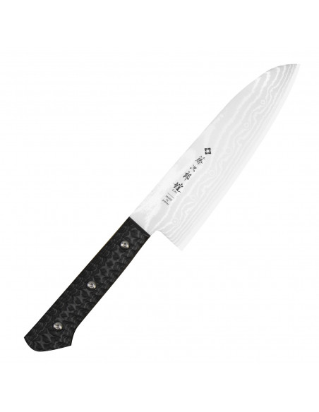 TOJIRO Gai Damascus Japoński Nóż Santoku VG-10 17 cm F-1351