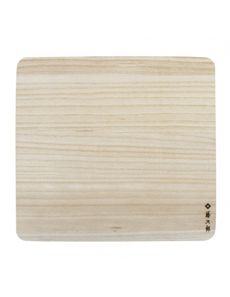 TOJIRO Deska do krojenia z drewna paulownia 35x33x2 cm F-349