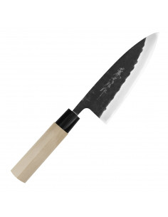 Tojiro Black Hammered Shirogami2 Nóż Deba 16,5 cm