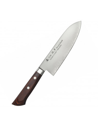 SATAKE Unique Mahogany VG-10 Japoński Nóż Santoku 17 cm 801-133W
