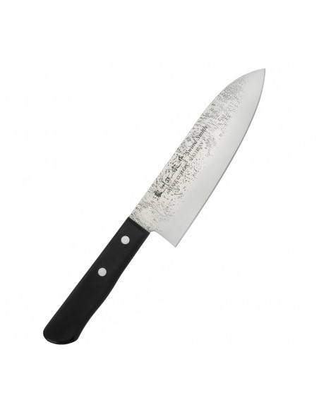 SATAKE Nashiji Black Pakka Japoński Nóż Santoku 17cm 801-713