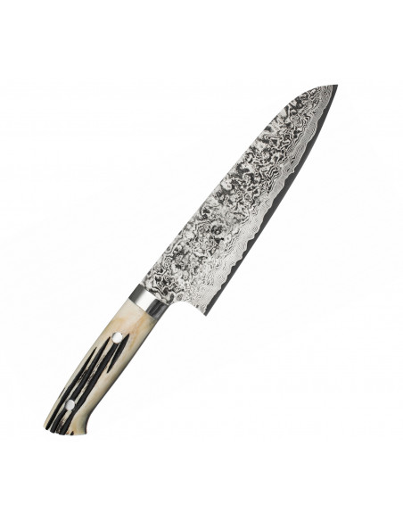 Takeshi Saji WBB Ręcznie kuty nóż Santoku 18cm R-2