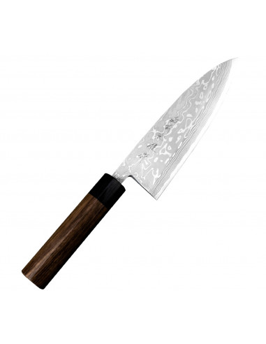 Hideo Kitaoka Nóż Shirogami Satin Deba 18 cm