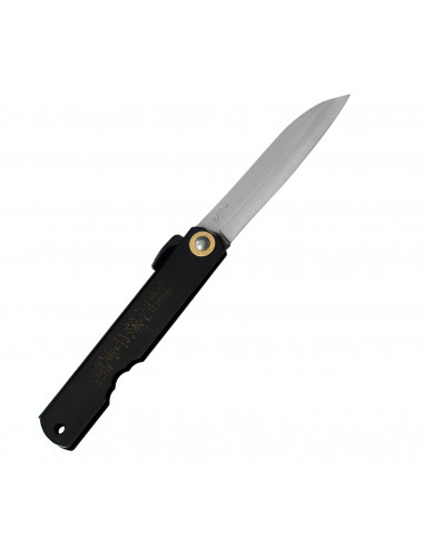 Nóż kieszonkowy Shirogami Higonokami Sasaha Black 7,9 cm