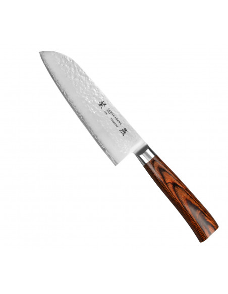 Tamahagane Tsubame Brown VG-5 Nóż Santoku 17,5cm