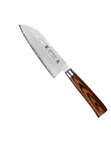 Tamahagane Tsubame Brown VG-5 Nóż Santoku 12cm