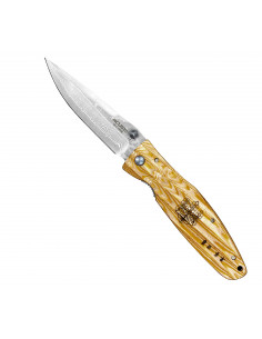 Mcusta Sengoku Yellow Pakka Damascus VG-10 8,6 cm