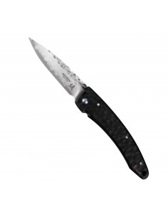 MCUSTA Forge Black Damascus Nóż Składany 8,5 cm