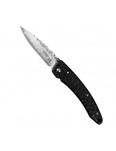 MCUSTA Forge Black Damascus Nóż Składany 8,5 cm