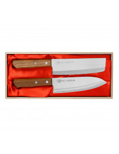 SATAKE Tomoko Japoński Zestaw Santoku + Nakiri HG8373W