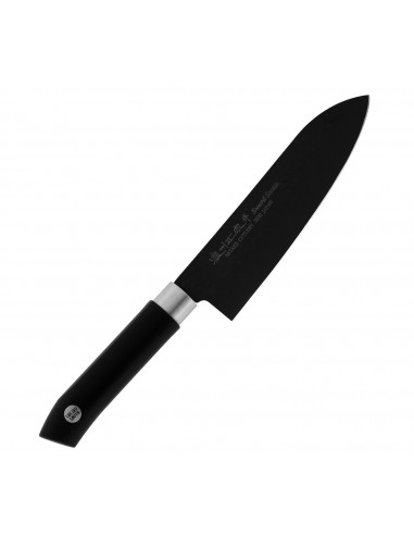 SATAKE Swordsmith Black Japoński Nóż Santoku 17 cm