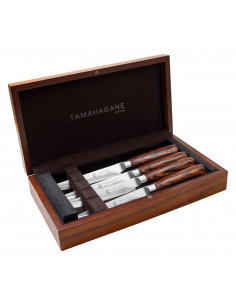 Tamahagane San Brown VG-5 zestaw 4 noży do steków