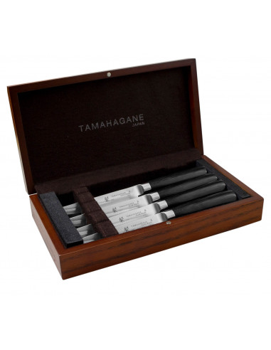 Tamahagane San Black VG-5 Zestaw 4 noży do steków