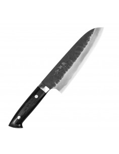 Takeshi Saji Aogami Super Ręcznie kuty nóż Santoku 18cm