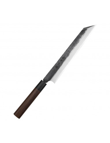 Hideo Kitaoka Shirogami Black Oktagon Nóż Kiritsuke 24cm