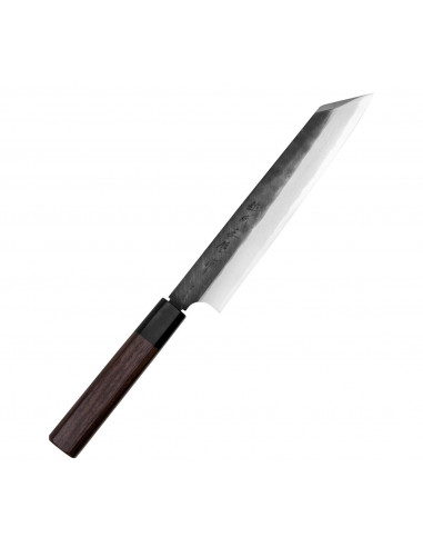 Hideo Kitaoka Shirogami Black Oktagon Nóż Kiritsuke 21cm