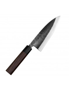 Hideo Kitaoka Shirogami Black Oktagon Nóż Deba 16,5cm
