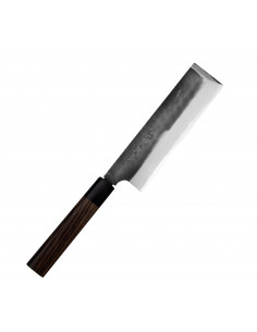 Hideo Kitaoka Shirogami Black Oktagon Nóż Usuba 18 cm
