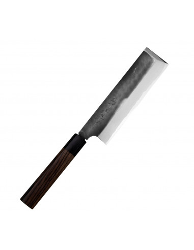 Hideo Kitaoka Shirogami Black Oktagon Nóż Usuba 18 cm