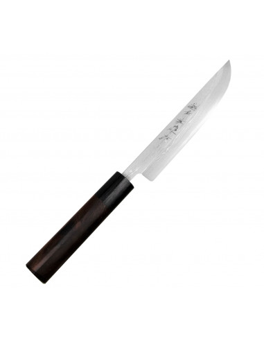 Hideo Kitaoka Shirogami Satin Nóż Matsuba 12cm