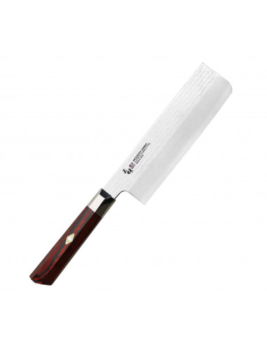 Mcusta Zanmai VG-10 Supreme Ripple Nóż Nakiri 16,5cm