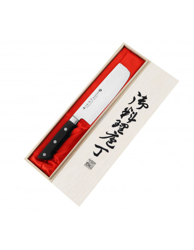 Satake Noushu Nóż Nakiri 16cm w drewnianym pudełku