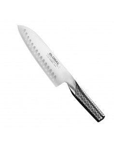 Nóż Santoku żłobiony 18cm | Global G-80