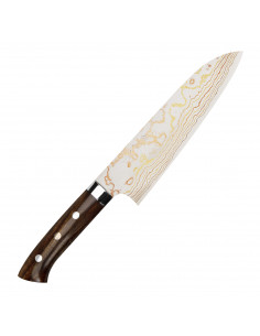 Takeshi Saji IW Aogami2 Color Nóż Santoku 18cm