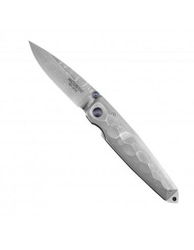 MCUSTA Shinra Tsuchi Damascus Nóż Składany 6,5 cm