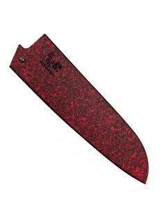 Drewniany pokrowiec "Saya" na nóż Santoku 18cm