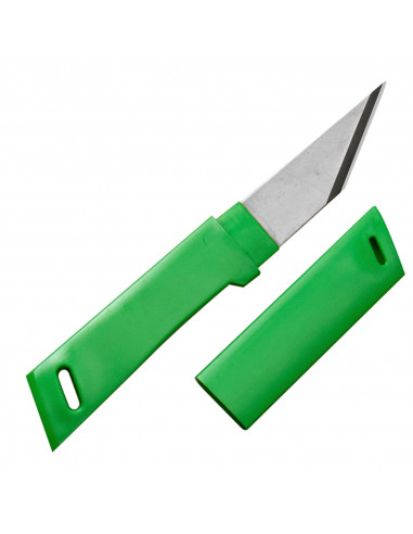 Kanetsune 420J2 Nóż Kiridashi 4cm Zielony