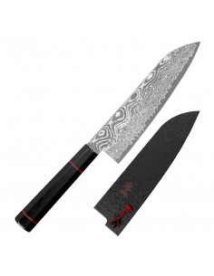 KANETSUNE Namishibuki SG-2 Nóż Santoku + Saya
