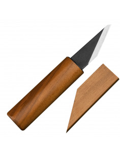 KANETSUNE Japoński Nóż Rikizan Kiridashi SK-4 Stal RDZEWNA 4,2 cm KB-613
