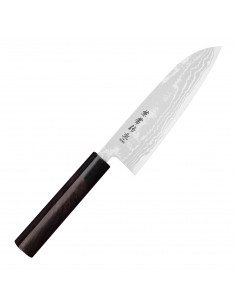 Kanetsune Zen-Bokashi Aogami2 Nóż Santoku 16,5 cm
