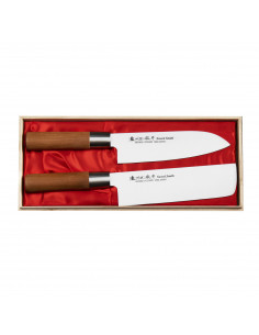 SATAKE Masamune Zestaw Nóż Santoku + Nakiri HG8782