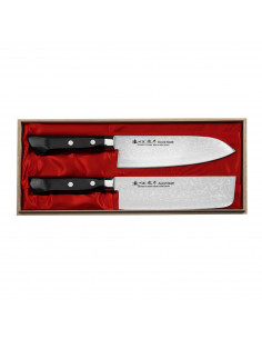 SATAKE Unique Sai Zestaw Nóż Santoku + Nakiri