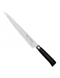 Tamahagane SAN Black VG-5 Nóż Sujihiki żłobiony 24 cm
