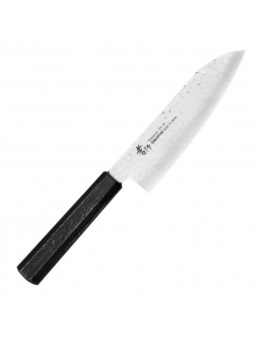 Sakai Takayuki Nanairo VG-10 Ebony Nóż Santoku 17 cm