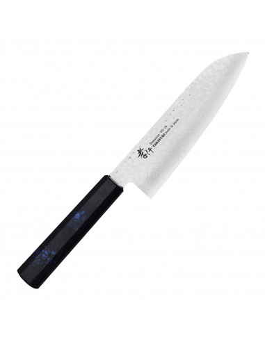 Sakai Takayuki Nanairo VG-10 Blue Nóż Santoku 17 cm