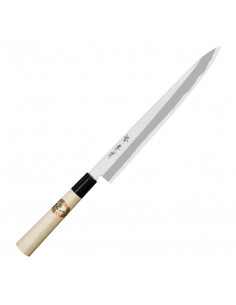 Sakai Takayuki Kasumi Shirogami3 Nóż Yanagiba 24 cm