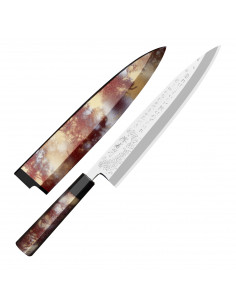Sakai Takayuki Rinka Silver3 Nóż Miroshi Deba 27 cm