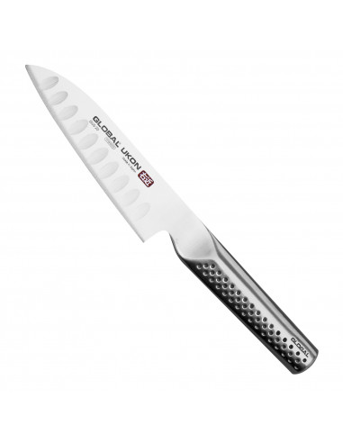 GLOBAL Ukon Japoński Nóż Santoku żłobiony 14 cm