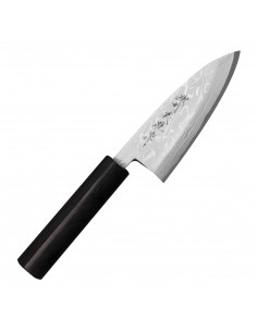 Hideo Kitaoka Shirogami Satin Nóż Deba 12 cm