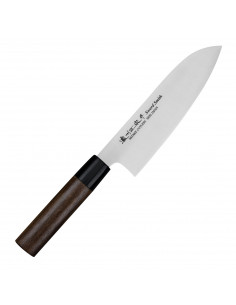 Satake Cutlery Mfg Kenta Walnut Nóż Santoku 17 cm