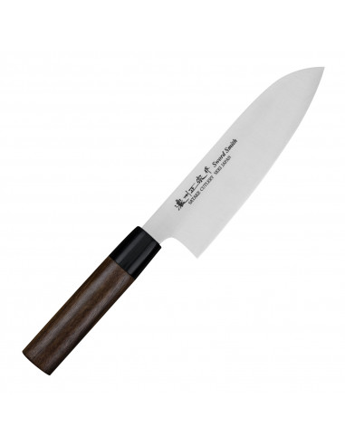 Satake Cutlery Mfg Kenta Walnut Nóż Santoku 17 cm