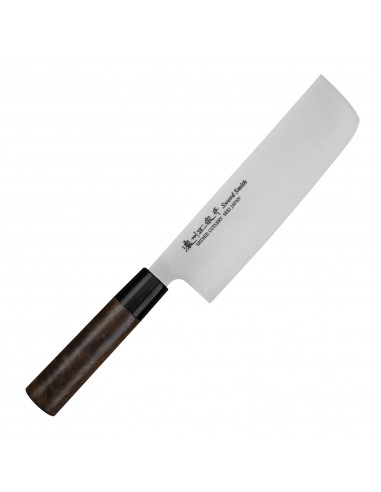Satake Cutlery Mfg Kenta Walnut Nóż Nakiri 16 cm