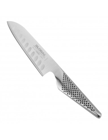 GLOBAL Japoński nóż Santoku 13 cm żłobiony GS-90