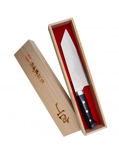 Takeshi Saji Blue Steel Nóż Bunka ręcznie kuty 17 cm
